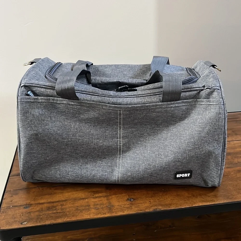 Sport Small Gray Duffel Bag